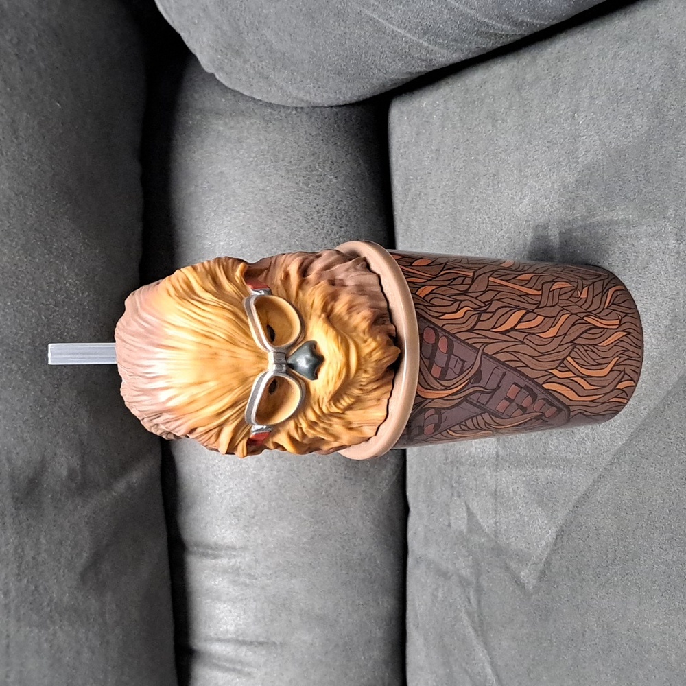 Star Wars SOLO Chewbacca Collectible Chewie Head Cup w/straw Denny's